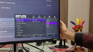 Changing picture mode on SONY INZONE M9 MONITOR while connected to a PS5.