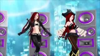 Womanizer MMD   Katarina y Miss Fortune