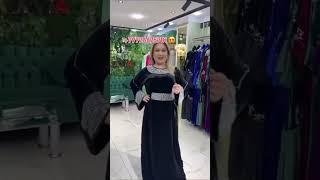 Дубайские бархт чиёрный наличие есть размер 50 52 54 #abaya #kaftann #hijab #kaftan #dress