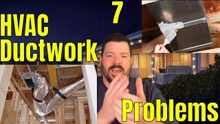 7. HVAC Bad installation examples for homeowners to check. Ductwork problems