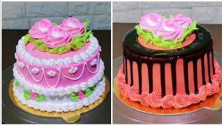 beautiful pink cake decoration | chocolate birthday cake decorating ideas | Easy cake design