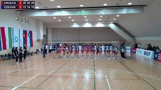 9.1.2025. CEV ECQ U16 WOMEN 1st round, Pool A, CROATIA - CZECHIA