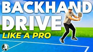 The SECRETS to a One-Handed Backhand Drive!