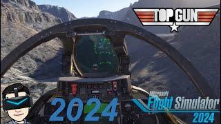 MSFS 2024 F-14 Tomcat VR Grand Canyon Run | Pimax Crystal Light | Microsoft Flight Simulator 2024