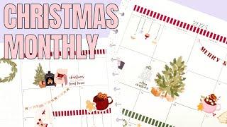 Christmas Monthly Plan With Me | Big Happy Planner Custom Spread for Beth!