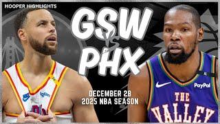 Golden State Warriors vs Phoenix Suns Full Game Highlights | Dec 28 | 2025 NBA Season