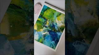 How to paint with the Catalyst Wedge on paper  Mixed media art #shorts