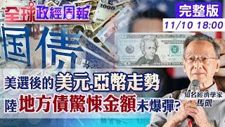 【全球政經周報】美元走勢驚人變數!緊盯川普政策還有? IMF下修陸經濟成長率!難保5%?除非用這劑特效藥 地方政府債務金額驚嚇!未爆彈恐怕?20241110  @中天財經頻道CtiFinance