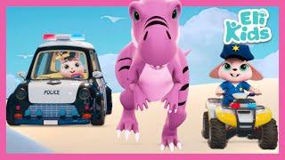 Dinosaur Escape | Police Rescue | Eli Kids Fun Cartoon & Songs