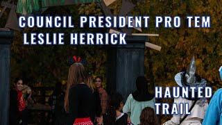 Council President Pro Tem Leslie Herrick highlights Dearborn's Haunted Trail