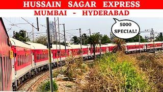 Hussain Sagar Express Full Journey | Mumbai to Hyderabad | Popular Train