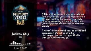 Joshua 1:8-9 - R&B - Bible Memory Verses
