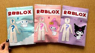 Roblox Sanrio Outfits Blind Bag paper  ( Cinnamoroll , Kuromi , My melody ) | paper diy