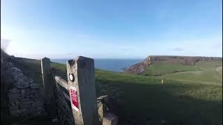 December paragliding St. Aldhelms Head