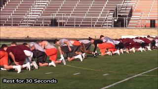 How to "Condition" This Summer| Football Conditioning | Pyramid Sprints