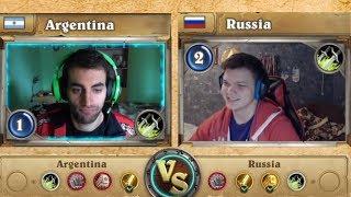 SilverName vs Nalguidan. Russia vs Argentina. Hearthstone Global Games. Round 3.