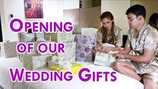 Opening Of Our Wedding Gifts  | Will and Normie Nuptials |  WILMIE VLOGS