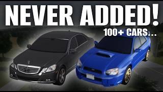 All 100+ Cars NEVER ADDED to Greenville! | Greenville Roblox