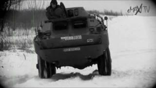 BRDM 2 wersja dowodzenia R5 - jazda zimowa