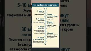как ходьба влияет на организм #здоровье #полезныесоветы #здоровыйобразжизни