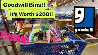 Let’s Go To Goodwill Bins! I Almost Missed This $200 Item! Thrift With Me For Resale! ++HAUL!