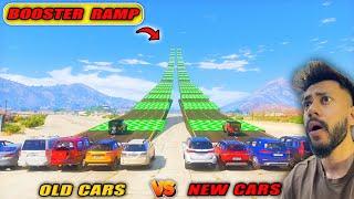 GTA 5 NEW INDIAN CARS VS OLD INDIAN CARS 100 BOOSTER RAMP CHALLANGE GTA 5