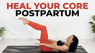 BEST Postpartum Ab Workout (& Feel Good Stretches To Finish)