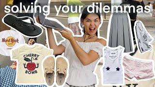 solving your fashion DILEMMAS