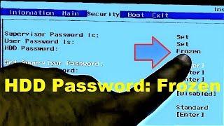 How to Clear HDD Password: Frozen (Acer BIOS)