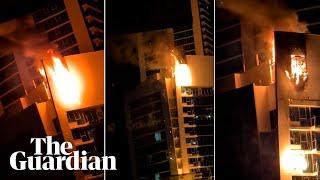 Guests evacuated after Hilton Hotel Surfers Paradise catches on fire