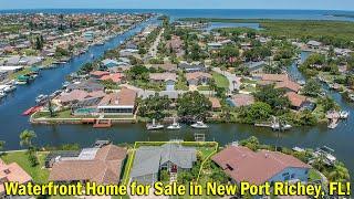 Waterfront Home for Sale in New Port Richey, Florida