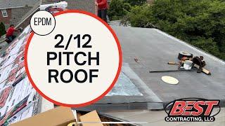 Got a 2/12 pitch roof? You need Rubber Roofing!