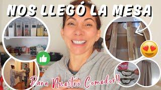 LLEGÓ LA MESA de nuestro COMEDOR  + NUEVO HOME TOUR | DESPENSA ORGANIZADA