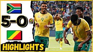 South Africa 5 - 0 Congo Republic | AFCON QUALIFIERS HIGHLIGHTS