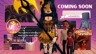 EVERYTHING COMING IN THE HALLOWEEN UPDATE IN DRESS TO IMPRESS!! *NEW CODES* ROBLOX ️