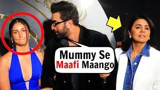 Alia Bhatt FIGHT With Mother Inlaw Neetu Kapoor In PUBLIC At Animal Movie Success Party