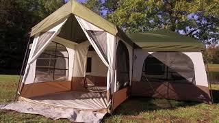 Ozark Trail Flat Creek 12P Family House Tent - setup