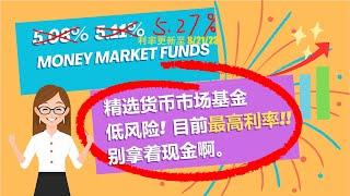 Vanguard's 先锋最好的货币市场基金 | 高利率 低风险 | Fidelity 和 Schwab 货币市场基金 | VMFXX, VMRXX, VUSXX |  描述栏看更新利率 (Ep1)