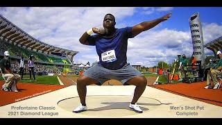 Complete Men's Shot Put.  Prefontaine Classic. Diamond League. Hayward Field, Eugene, OR, USA. 8/21.