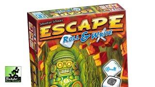 Escape Roll & Write - FINALLY a co-operative roll & write! Been waiting for this for a long time!!!