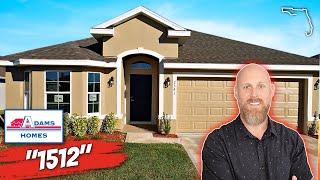  Affordable New Homes in Florida // Adams Homes 1512 Model Tour Palm Bay FL