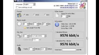 Программа VodeoCalc. Как подсчитать оптимальный битрейт 2