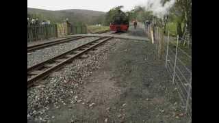 Running round at Lintley Station. South Tynedale Railway