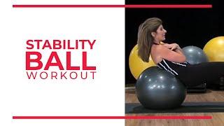 Easy Stability Ball Workout Routine | Walk At Home Fitness Videos