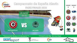 TRES CANTOS - CHL JUJOL. Campeonato España Alevín 2023/24.