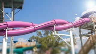 Adventure Island Tampa - Caribbean Corkscrew | Twister Waterslides Onride