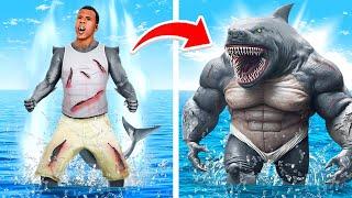 Human To KING SHARK In GTA 5!