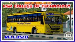  KSR  COLLEGE OF TECHNOLOGY  COLLEGE BUS LIVERYIN VIDEO  DOWNLOAD IN DESCRIPTIONTIRUCHENGODE