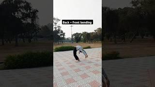 Back + front bending. #yoga #flexibility #backflexibility #frontbend #flexibilityflow #shortvideo