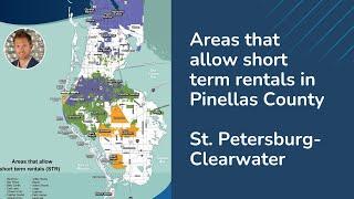 What areas allow Airbnb in Pinellas County? ( Indian Rocks - Clearwater- St. Pete - Largo - Dunedin)